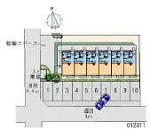 ★手数料０円★郡山市安積町日出山字一本松　月極駐車場（LP）